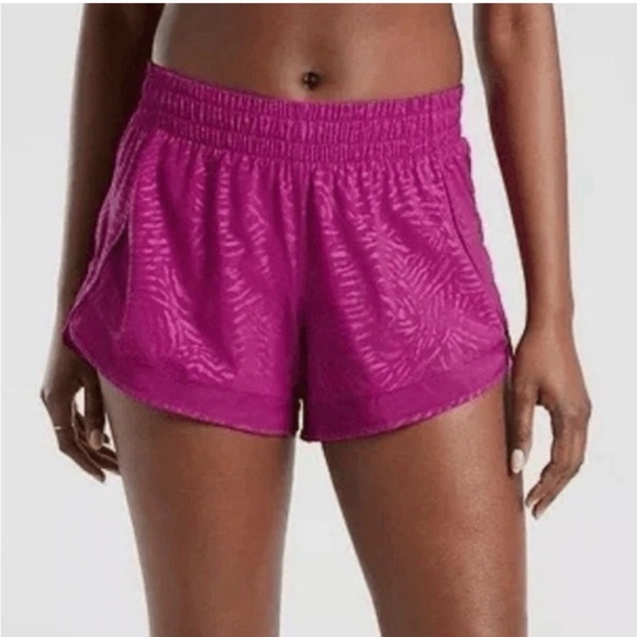 Athleta| EUC Magenta/Pink Mesh Racer Running Shorts - Picture 2 of 8